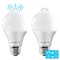 Luxrite A19 LED Light Bulbs Dusk to Dawn Motion Sensor 9W=60W 800LM 5000K Bright White E26 Base 2-Pack LR21483-2PK - alternate 1